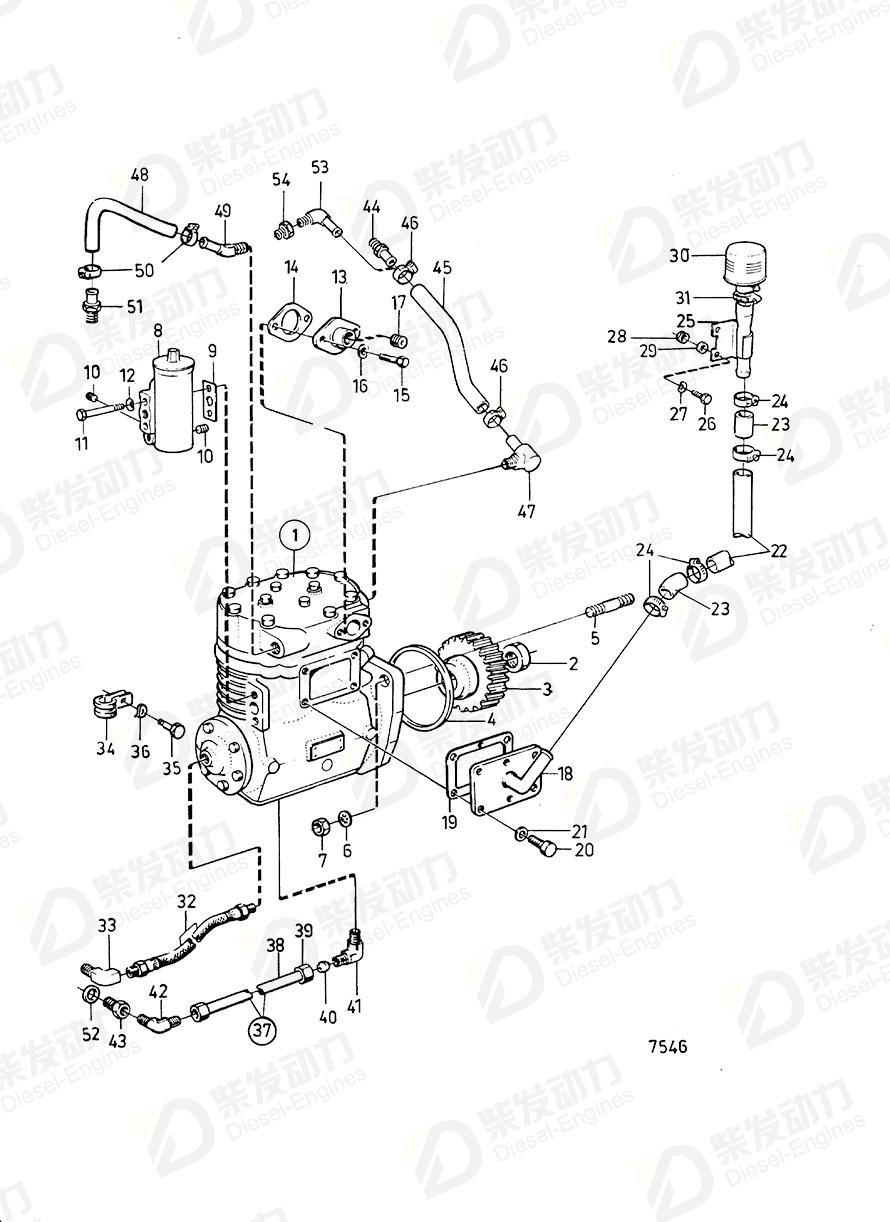 VOLVO Elbow nipple 942240 Drawing